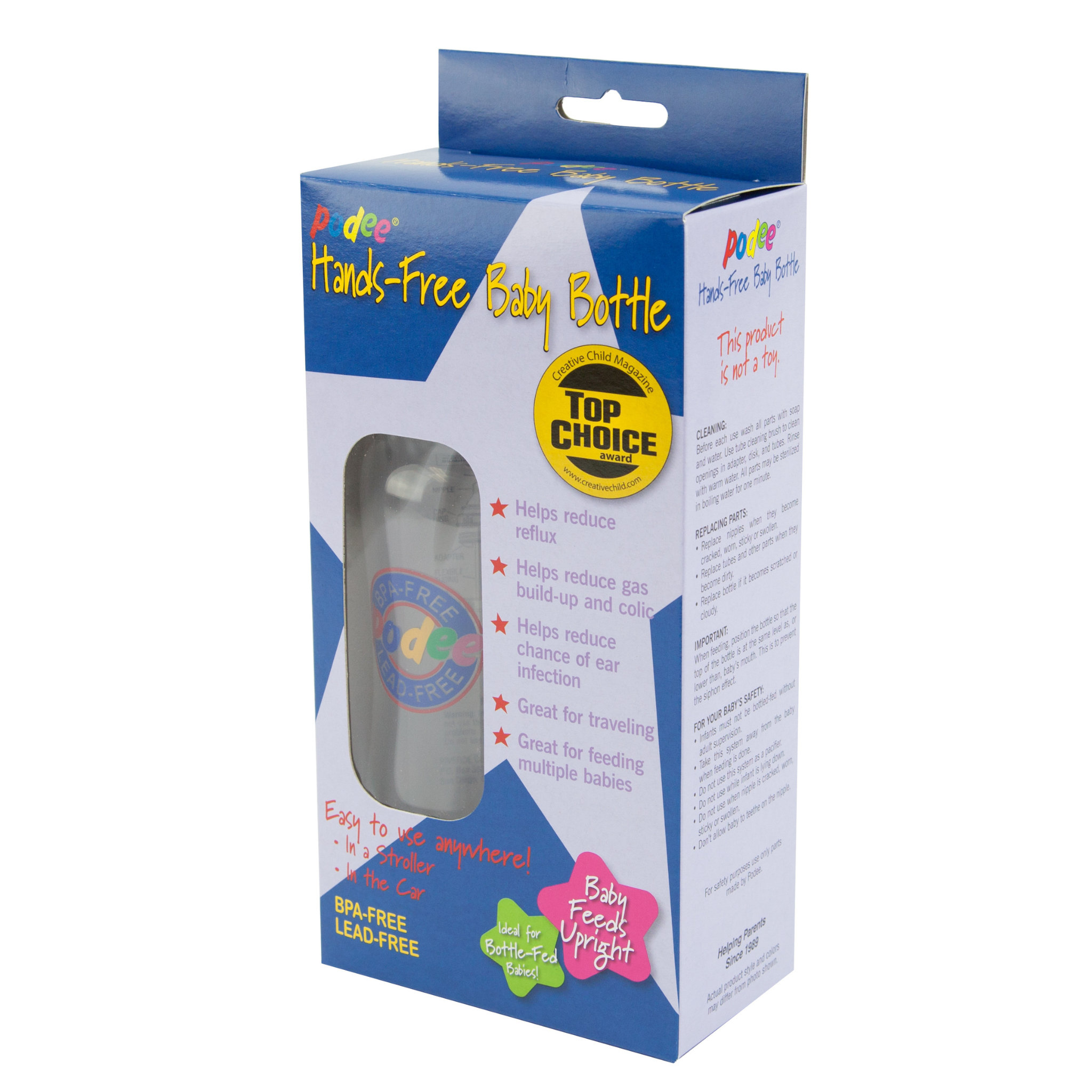 Podee® Hands-Free Baby Bottle (240ml)